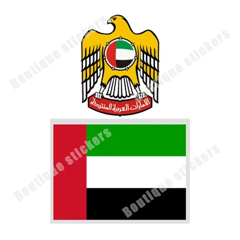 Autó Dekoráció Egyesült Arab Emírségek Nemzeti Zászló Nemzeti Jelkép Matrica Autó Motocross Racing Laptop Sisak Csomagtartóban Fal PVC