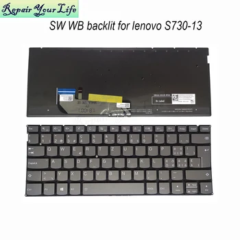 Svájci horvát WB Billentyűzet Háttérvilágítás a Lenovo Yoga S730-13IWL S730-13IML Ideapad 730S-13IML 13IWL PD4SXB SN20R38968 SN20R39004