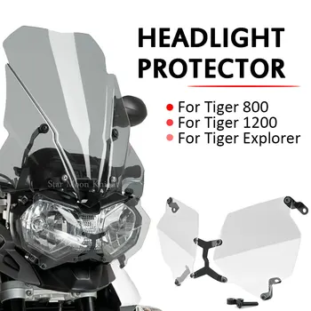 Motorkerékpár Fényszóró Védő Alkalmas Tiger 800 XC XCX XCA XR XRT XRX 2011-2018 1200 Explorer 1215 Fényszóró Őr Lámpa Fedél