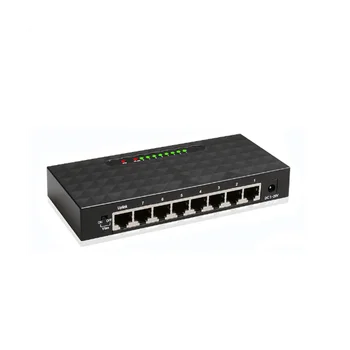 8Port Gigabit Ethernet Switch Okos Váltó, High Performance 1000Mbps Hálózati Kapcsoló RJ45 Elosztó Internet Injektor US Plug