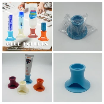 Tartós Műanyag Ragasztók Üveg Rack Anti-Szivárgás Kézműves Birtokos Állvány