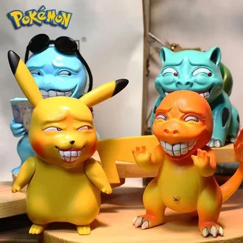 Pokémon Pikachu Baba Modell Akció, Anime Ábra Gengar Charizard Blastoise Vicces Baba Játékok Autót Szerelt Díszek Szoba Díszek