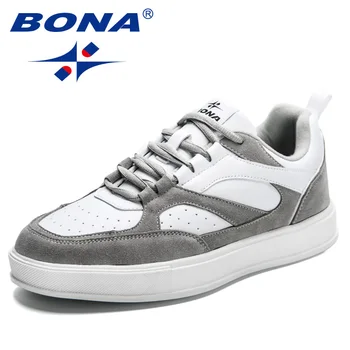 BONA 2023 Új Tervezők Divat Platform Cipők, Alkalmi Walking Shoes Férfi Szabadtéri Kényelem Szabadidő Divatos Lábbeli