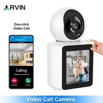 ARVIN Új videohívás Okos Wifi Kamera 2.8 Inch FHD IPS kijelző, 1080P IP Cam kétirányú Beszélni Vezeték nélküli PTZ Kamerák