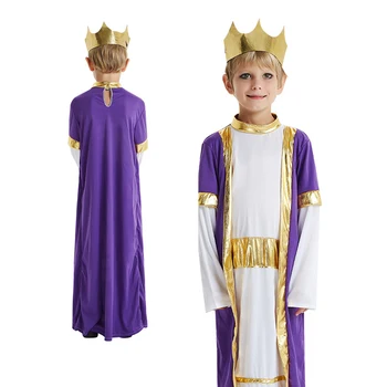 Gyerek Jelmez, Arab Herceg Király Cosplay Jelmez Gyerekeknek Halloween Farsang Purim Party királyok ruházat