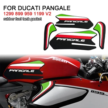 A Ducati PANGALE 1299 899 959 1199 v2 Motoros Új Gumi Üzemanyag Tank Pad Oldalon, csúszásmentes Matrica Dekoratív védő pad