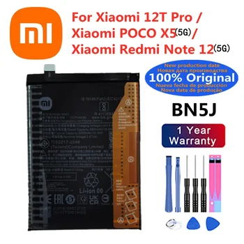 5000mAh BN5J Eredeti Akkumulátor Xiaomi Redmi Megjegyzés 12 5G / 12T Pro / POCO X5 5G Mobiltelefon Akkumulátor Volta Raktáron +Eszközök