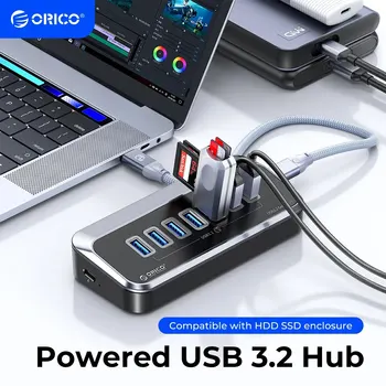 ORICO C-Típusú Splitter OTG Adapter, USB C Tápellátás Port 10 gbps USB 3.2 HUB Super Speed MacBook Számítógép Tartozékok