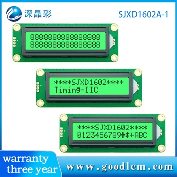 1602A-1 lcd kijelző module16x02 AIP31068L vezérlő STN smaragd pozitív LCD modul Több mód színek 5V-os tápegység