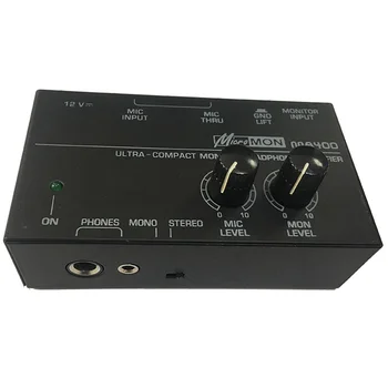 Új MA400 Fejhallgató Preamplifier Mikrofon Preamplifier Audio 6.35 mm & 3,5 mm-es Fejhallgató Kimenet Mixer EU-Csatlakozó