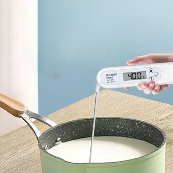 Azonnali Olvassa el az Élelmiszer Hőmérő Összecsukható Szonda Vízhatlan LCD Kijelző Hús-Hőmérőt a Sütéshez Víz Tej