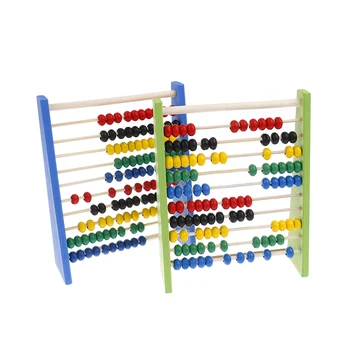 Színes Abacus 10-sebesség, Fából készült Abacus Intelligencia Fejlesztése a Fa Abakusz, A Gyerekek, a Matematika, A 3-6 Évesek