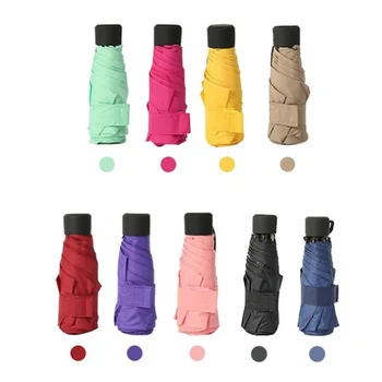 Umbr Szín Esőben Esernyő Gear s Utazási Esős Összecsukható Nap Utazás Pocket Mini Candy Összecsukható