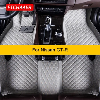 FTCHAAER Egyedi Autó Szőnyeg Nissan GT-R R35 GTR Auto Szőnyegek Láb Coche Accessorie