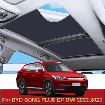 A BYD DAL, PLUSZ EV DMi 2022 2023 Autó Elektrosztatikus Adszorpciós Napfénytető Napernyő, Hőszigetelés Tetőablak Matrica Tartozékok