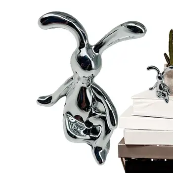 Terem Dekoráció Ülő Nyúl Galvanizáló Figurák Luxus Lakberendezési Kiegészítők Aranyos Rabbit Művészeti Esztétika
