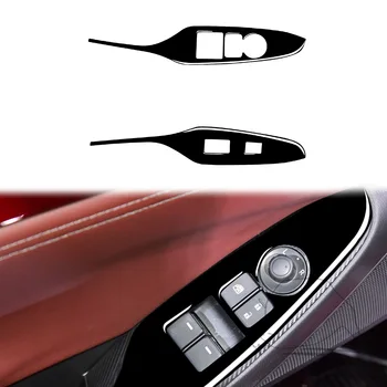 2db Zongora Fekete Kocsi ablakán Lift Control Panel Fedél Trim Matrica A Mazda MX-5 MX5 2016 2017 2018 2019 2020