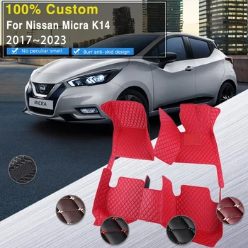 Autó Szőnyeg Nissan Micra K14 2017~2023 Dirt-rezisztens Párna Padlón Szőnyegek Láb Matts Cubre Pisos Para Autók, Autós Kiegészítők