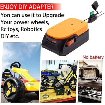 Akkumulátor DIY adapter AEG RIDGID 18V Li--ion akkumulátor DIY adapter robot autó DIY áramellátás eszköz tartozékok