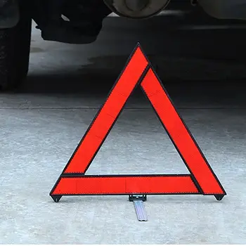 Közúti Biztonsági Figyelmeztető Háromszög Fényvisszaverő Piros Összecsukható Veszély Figyelmeztető ABS Biztonsági Tartozék-Fényvisszaverő Háromszög Tábla Autó Motor