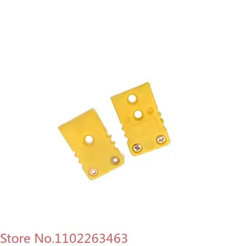 5db Mini sárga K típusú műanyag hőelem csatlakozó dugót a női, mind a férfi