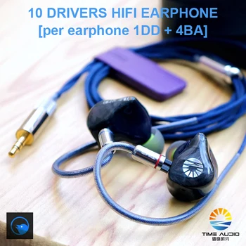 In-ear Monitor Fülhallgató HiFi Fejhallgató-Hibrid Technológia Fülhallgató 2pin 0.78 mm Levehető Kábel Fülbe DIY Fülhallgató 3.5/4.4/2.5 mm