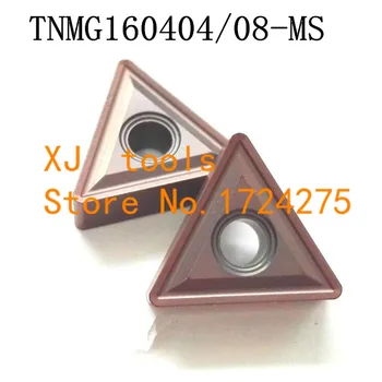 10DB TNMG160404-MS / TNMG160408-MS-karbid CNC lapkák,eszterga szerszám kell alkalmazni,rozsdamentes acél, acél-feldolgozás,MTJNR/WTENN