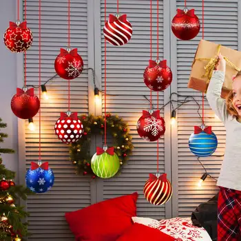 Szép a Karácsony Fa Medál Színes Golyókat Candy Lógó Dísz az Ünnepi Parti Dekorációs Kellékek Karácsonyra