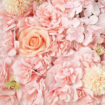 Díszes Mesterséges Virág Panel Nem halványuló Mesterséges Rose Fal Könnyen kezelhető Szimuláció Virág Fal Panel Esküvői Party Dekor DIY