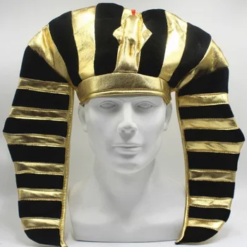 Egyiptomi Jelmez Kiegészítők, Arany Fáraó Király Kalap Kleopátra Kígyó alakú Kalap Fáraó Ruhák Halloween Cosplay Kellékek
