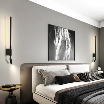 Éjjeli Fali Lámpa 350 Fokos Forgatás, Állítható Fali Lámpa Olvasólámpa A Kapcsoló Minimalista Nordic Hotel Szoba Hálószoba
