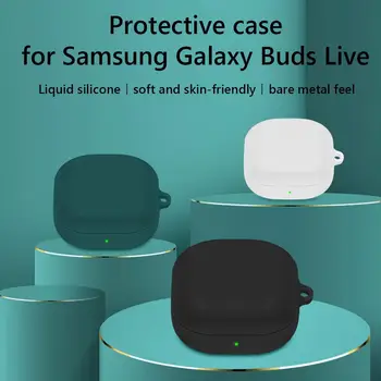 Szilikon Fülhallgató védőtok Samsung Galaxybuds2 Live/pro Anti-őszi Fedél Csat Por Shell dropshipping