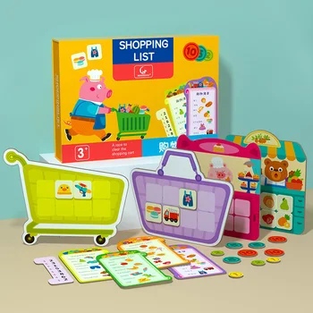 ÚJ Gyerekek Oktatási Játékok Bevásárló Lista Kirakós Játék Gondolkodás Képzés, Szülő-gyermek Interaktív Tábla Játékok, Tanulás, Játékok, Ajándékok