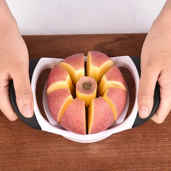 Rozsdamentes Acél Kézi Gyümölcs Slitter Apple Vágó Multifunkcionális Mangó Nucleator Paradicsom, Burgonya Kockázás Konyha Növényi Eszközök