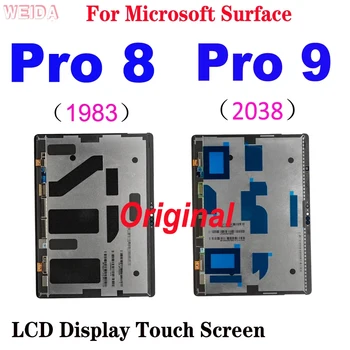 Eredeti LCD A Microsoft Surface Pro 8 1983-Ban Pro 9 2038 LCD Kijelző érintőképernyő Digitalizáló Közgyűlés A Surface Pro 9 LCD