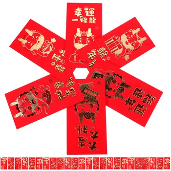A kínai Új Év a Vörös Borítékok Hong Bao Papír Piros Boríték Kínai Ajándék Pénzt Boríték Piros Táska egy levelet, zárt táska